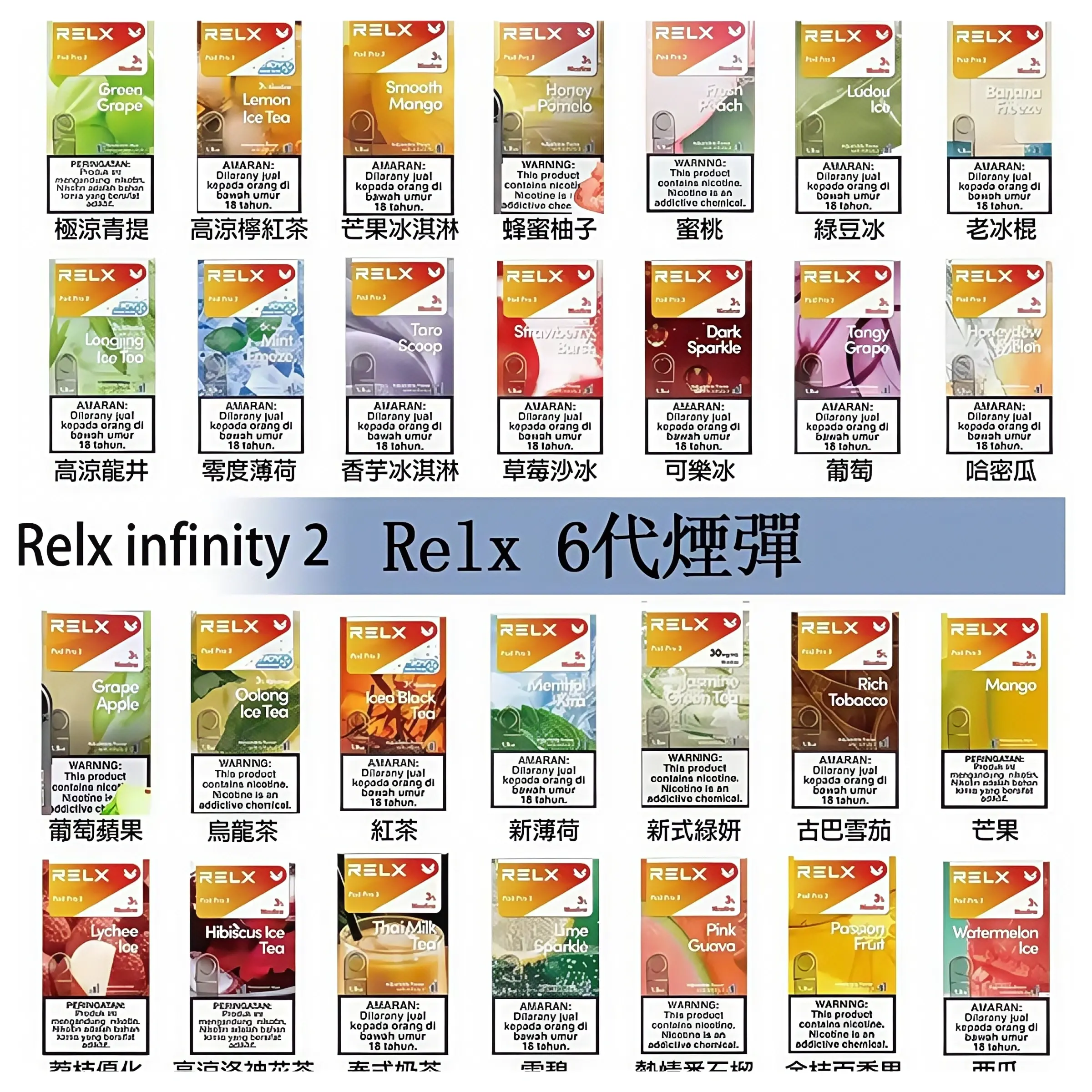 Relx6代煙彈webp LANA 台灣電子霧化器選物店 | 主機煙彈現貨直送